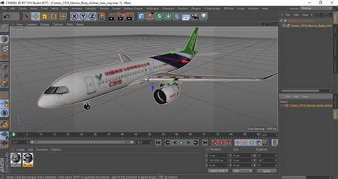 3d Comac C919 Narrow Body Airliner Turbosquid 1772670