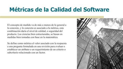 Como Se Mide La Calidad Del Software PPT