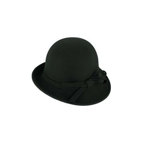 Chapeau Cloche Lidia Feutre Laine Noir Traclet Reference 10653