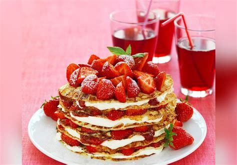 Gâteau de crêpes aux fraises Recette