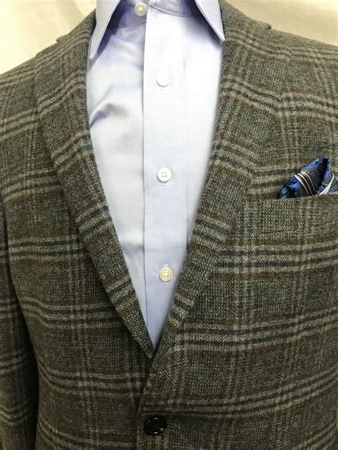 Michael Kors Grey Brn Plaid Sportcoat