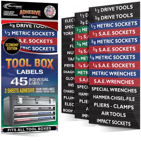 Ultimate Economy Adhesive Toolbox Labels