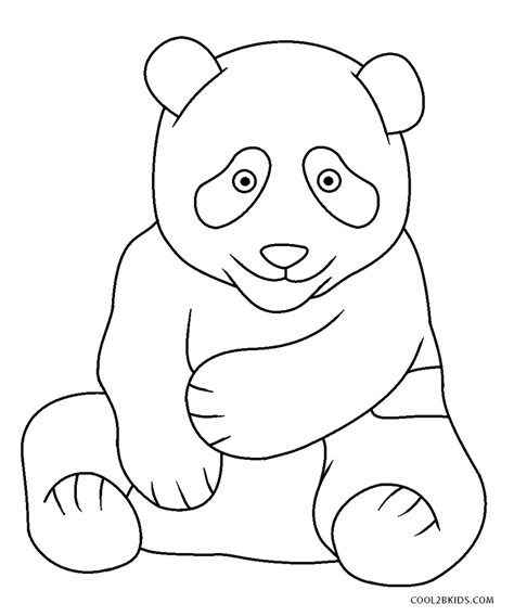 Dibujos de Panda para colorear Páginas para imprimir gratis