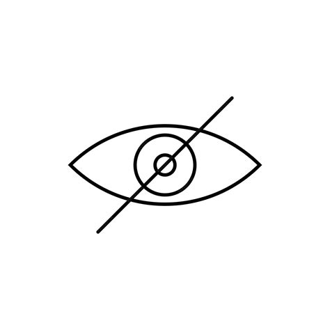 Premium Vector Eyes Line Icons Vector Visible Invisible Sign