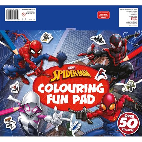 Marvel Spider Man Colouring Fun Pad Smyths Toys Uk