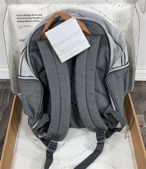 Bananafish Breast Pump Backpack Light Grey