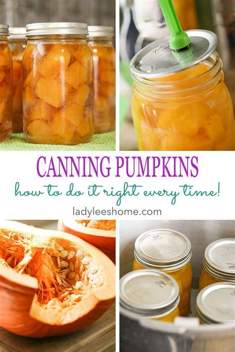 How To Can Pumpkin Recipe Homemade Pumpkin Puree Canned Pumpkin