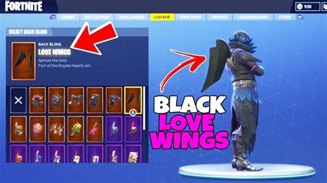 Secret Black Love Wings Back Bling In Fortnite How To Unlock The