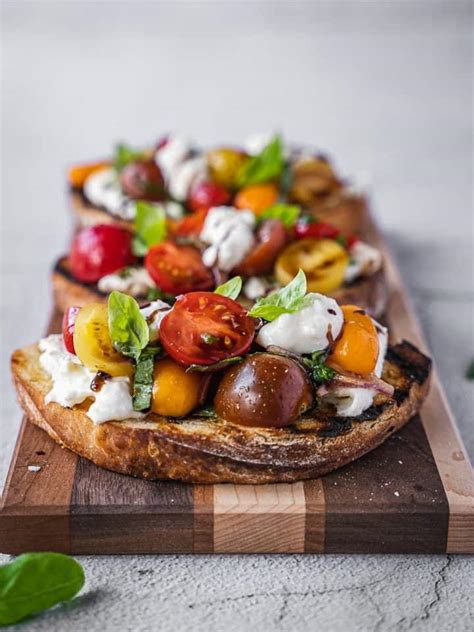 Delicious And Easy Burrata Bruschetta Urban Farm And Kitchen