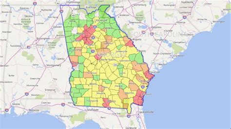 Florida Power And Light Outage Map Usgs Caribbean North Georgia ...