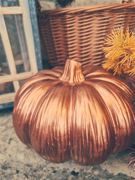 Metallic Pumpkin Decoration Free Stock Photo Public Domain Pictures