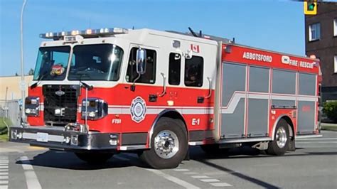 Abbotsford Fire Engine Bcas Responding Youtube