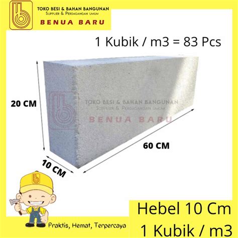 Jual Hebel Bata Ringan 10 Cm 1 M3 Hebel 10 Cm 1 M3 Herbel 10 Cm 1