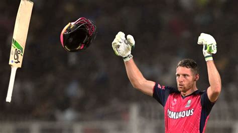 Jos Buttler Throw Away Helmet Bat After Winning Match Against KKR