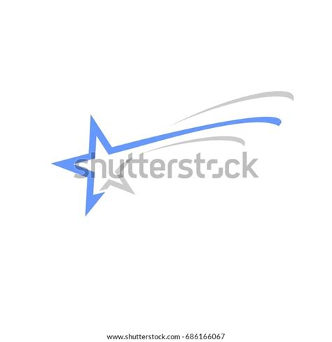 Shooting Star Logo Stock Vector Royalty Free 686166067 Shutterstock