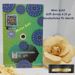 Jual Mini Gold Gift Series Barakallahu Fii Umrik Logam Mulia K Emas