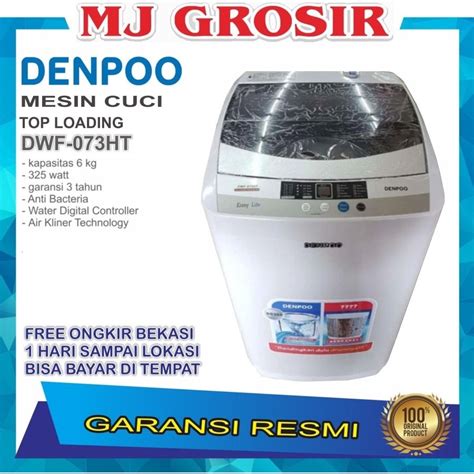 Jual Mesin Cuci Tabung Denpoo Dwf Ht Top Loading Kg Dwf Ht