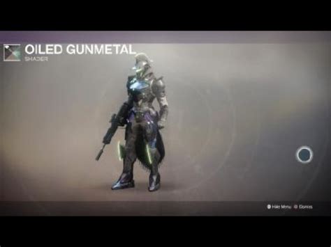 Destiny Titan With Virtuous Ornaments And Oiled Gunmetal Shader Youtube