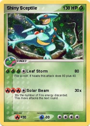 Pokémon Shiny Sceptile Leaf Storm My Pokemon Card