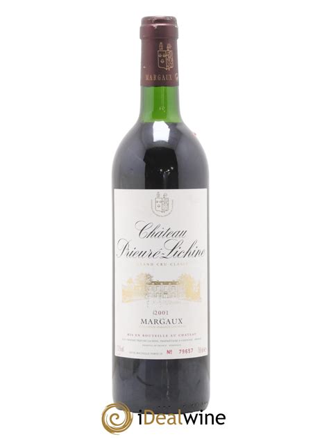 Acheter Château Prieuré Lichine 4ème Grand Cru Classé 2001 lot 2356848