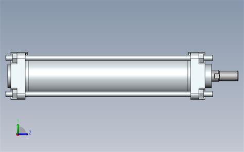 气缸ca2yb80 300 Solidworks 2012 模型图纸下载 懒石网