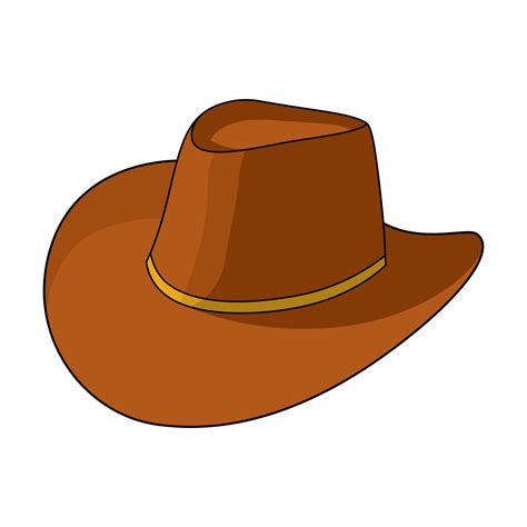 cowboy hat vector illustration, vintage design illustration, isolated ...