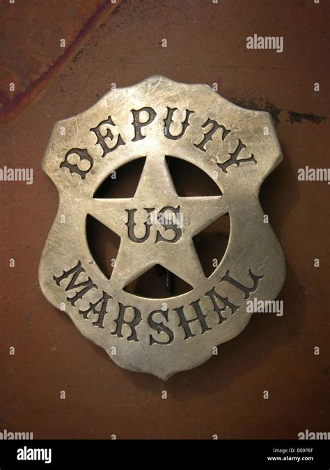 Deputy Us Marshal Badge Stockfotografie Alamy