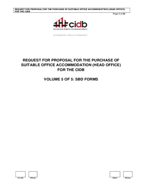 Fillable Online Competitive Sealed Proposals State Procurement Office