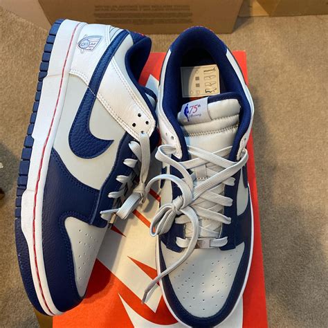 Nike Dunk Low Nba Th Anniversary Brooklyn Depop