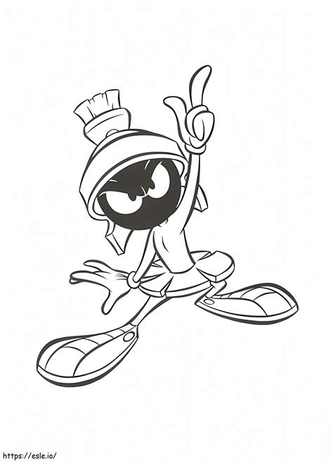 Print Marvin The Martian Coloring Page