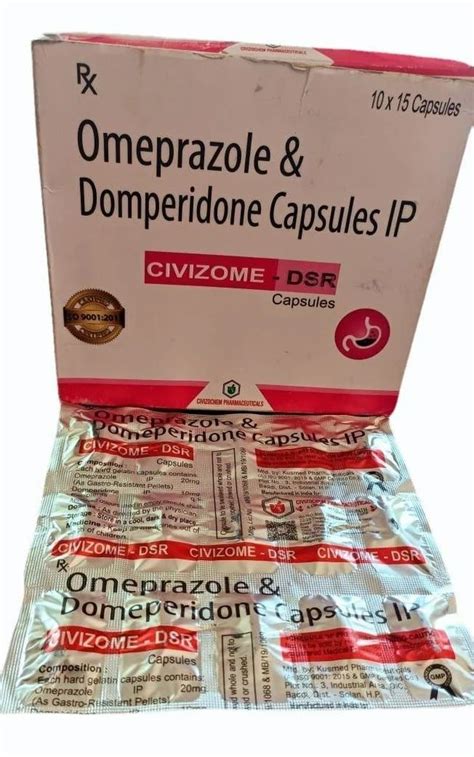 Civizome DSR Omeprazole Domperidone Capsule IP At Rs 480 Box