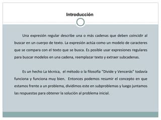 Expresiones Regulares Edward PPT