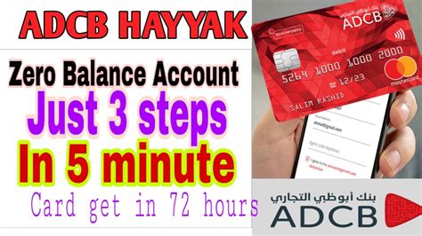 Adcb Bank Accond Open In Minutes Atm Card Get In Hours Saving