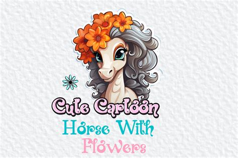 Cute Horse Cartoon Clipart Graphic by Craft Sublimation · Creative Fabrica