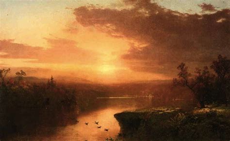 Riproduzioni Di Quadri | tramonto oltre lago george, 1867 di John ...