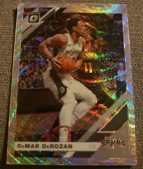 Donruss Optic Demar Derozan Silver Wave Prizm San Antonio Spurs