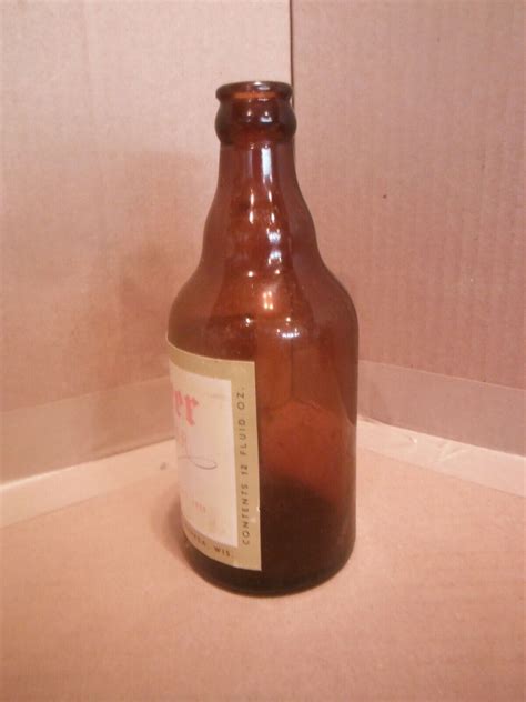 PIONEER 12 OZ STEINIE BEER BOTTLE G WEBER BRG THERESA WIS 2 EBay