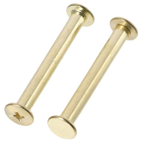 10sets Brass Binder Accessories Yellow Brass Plated Binding Screw Post Ebay