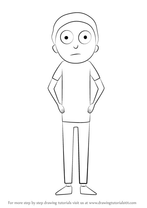 How To Draw Morty From Rick And Morty Rick And Morty Step By Step