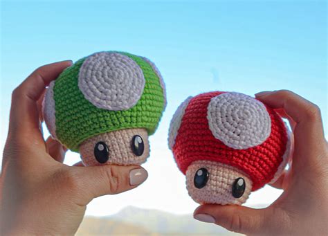 PATRÓN GRATIS Honguito de Mario Amigurumi paso a paso en Español