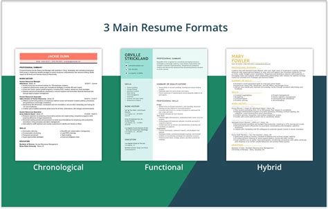 Types Of Resumes Different Resume Types Used By Job Off