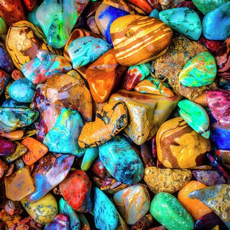 Colorful Polished Stones Photograph by Garry Gay | Fine Art America