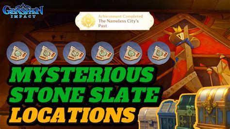 ALL MYSTERIOUS STONE SLATE LOCATIONS GUIDE Genshin Impact YouTube