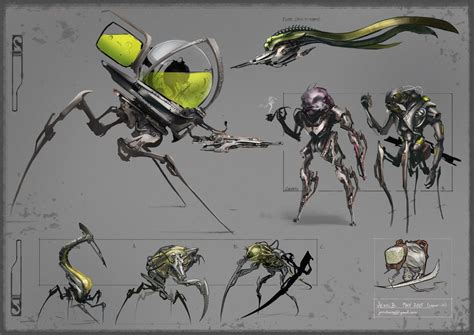 Brainpunk Aliens By CaconymDesign On DeviantArt Robot Concept Art