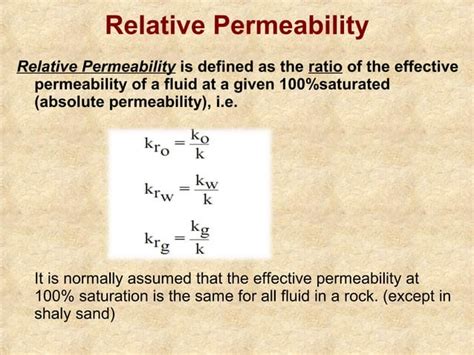 Introduction Effective Permeability Relative Permeability Ppt