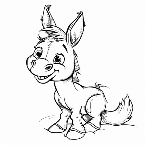 Desenhos Para Colorir De Burro Colorir E Imprimir Gratuitamente