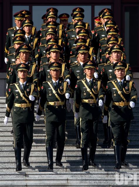 Photo: Chinese soldiers perform military honor guard duties in Beijing, China - PEK2019110813 ...