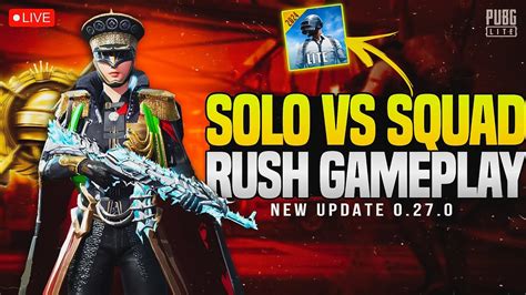 Pubg Lite Live Stream Solo Vs Squad Rush Gameplay New 0270 Update