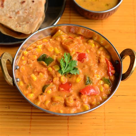 Corn Capsicum Masala Recipe Raks Kitchen