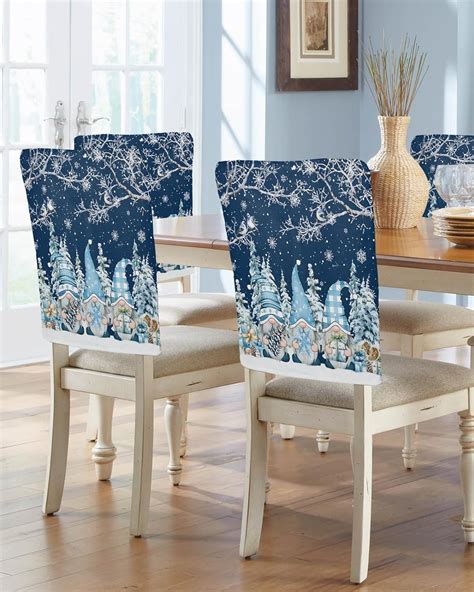 Amazon Amzricher Christmas Chair Back Covers For Dining Chairs